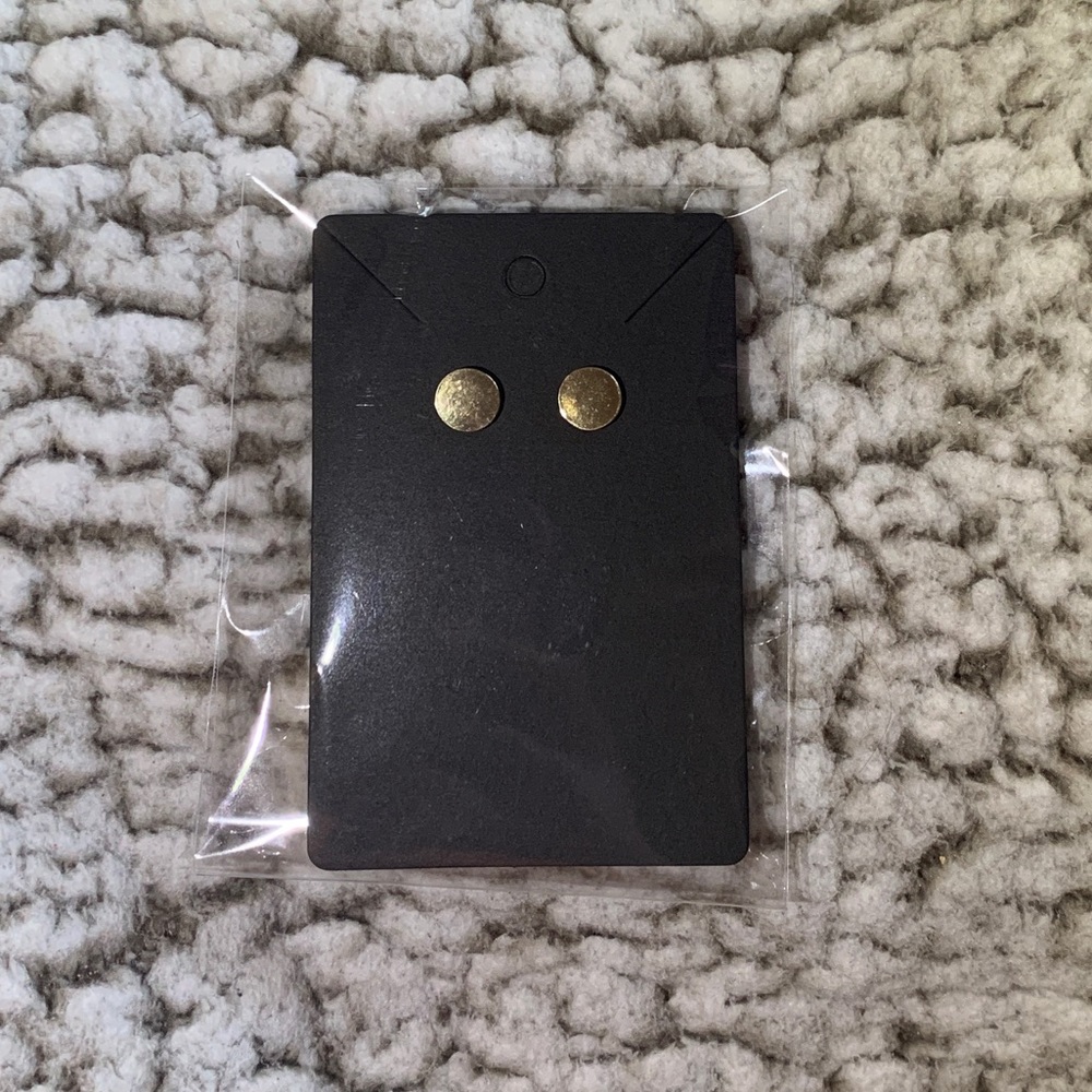 Golden Round Earrings